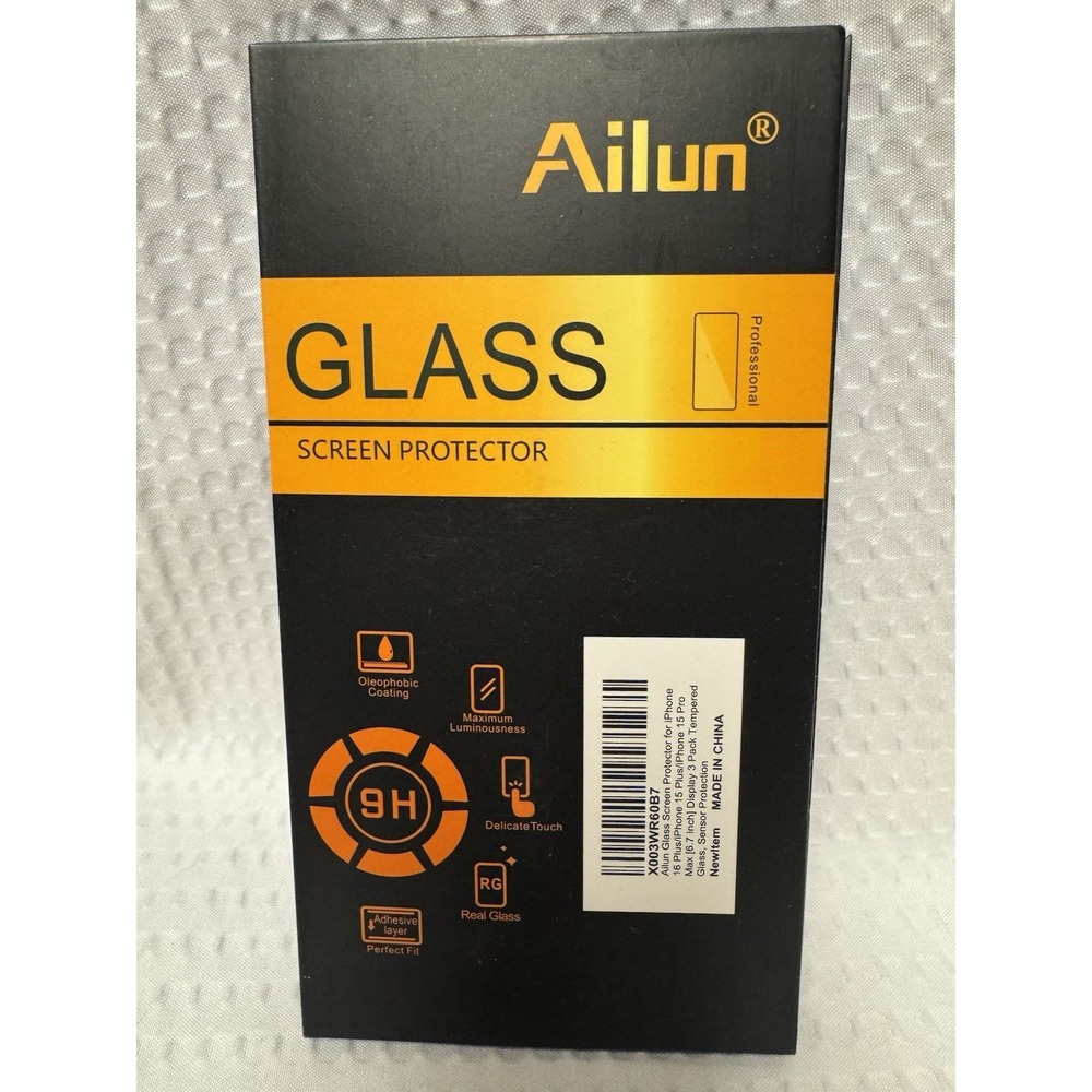 Ailun Glass Screen Protector for iPhone 15 Plus/15 Pro Max 6.7 Inch 3 Pack READ
